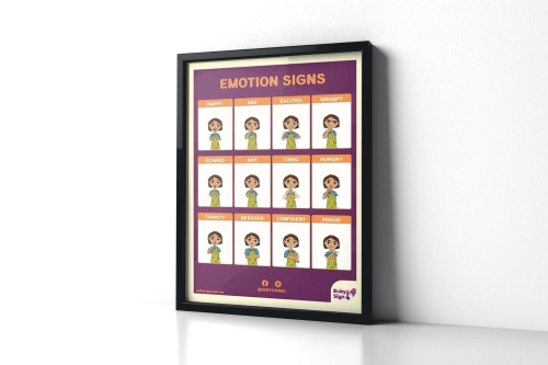 Emotion Signs Poster Baby Sign Language